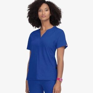 Koi Lite Stretch Heather True Galaxy Scrub Top V Split Neck Style 1035 Size 3X